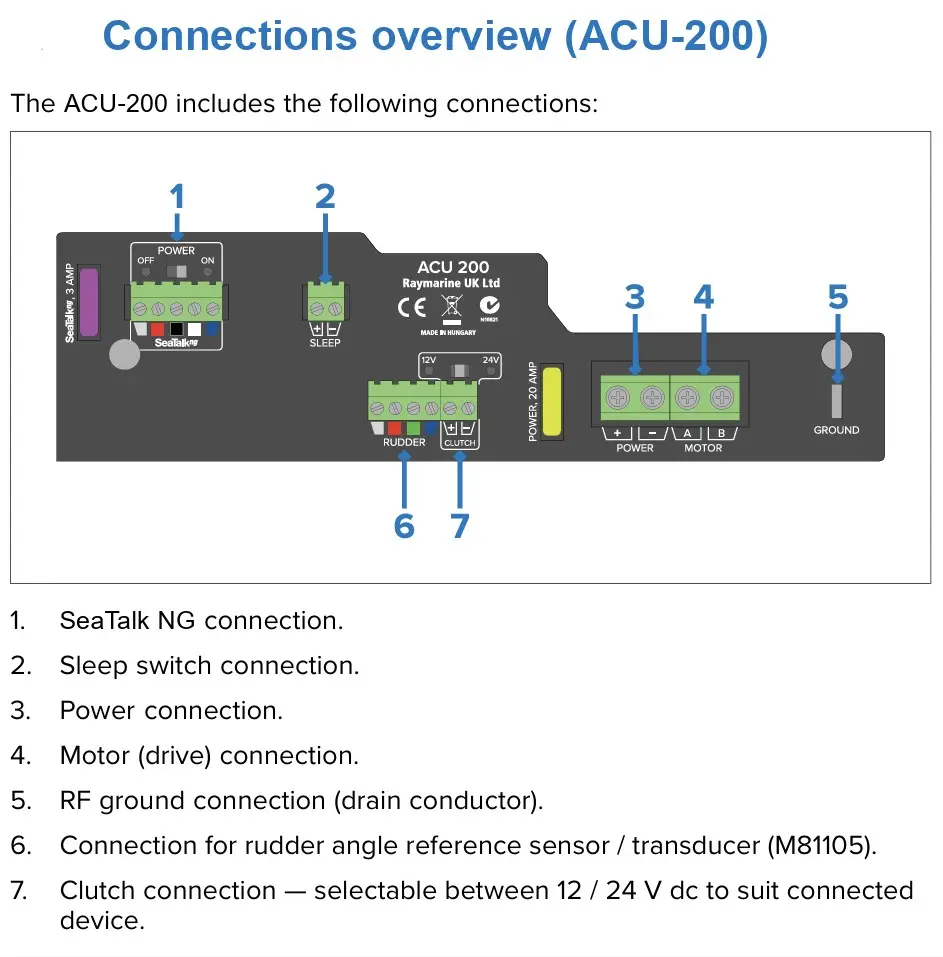 Raymarine ACU-200 Actuator Control Unit - Kuva 2