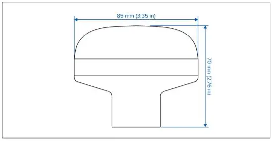 Raymarine GA200 external GNSS (GPS / GLONASS) antenna - Image 3