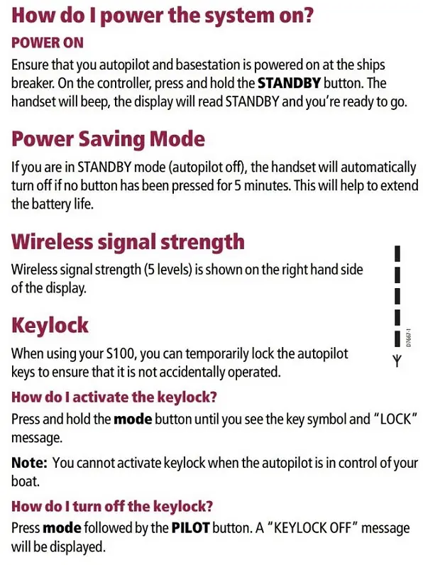 S100 Wireless Autopilot Remote - Image 7