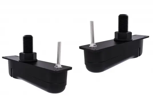 Pair of HV-300 HyperVision Plastic Through Hull Transducers with fairing block to be cut from 0-25° including Y-Cable and 4m-extension cable - Image 2